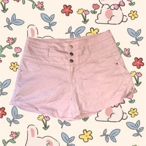 Pink high waisted shorts